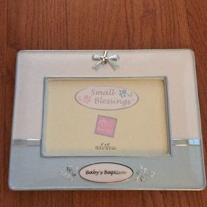 Brand new 4x6 w/box baby’s baptism photo frame